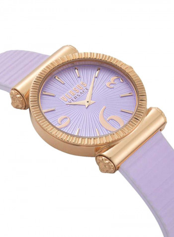 Women's Leather Analog Wrist Watch V WVSP1V0619