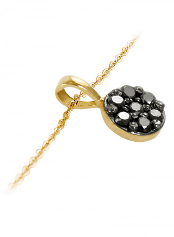 18 Karat Gold  0.07 Carat Diamonds Solitaire Necklace