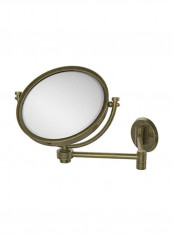 5X Magnification Wall Mounted Mirror Brown/Silver 8inch