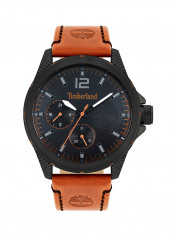Men's Leather Strap Chronograph Wrist Watch T TBL15944JYB-02