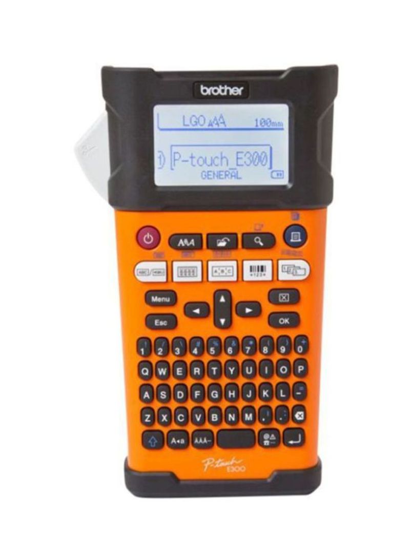 Handheld Electrical Specialist Label Printer 74x220cm Orange/Black