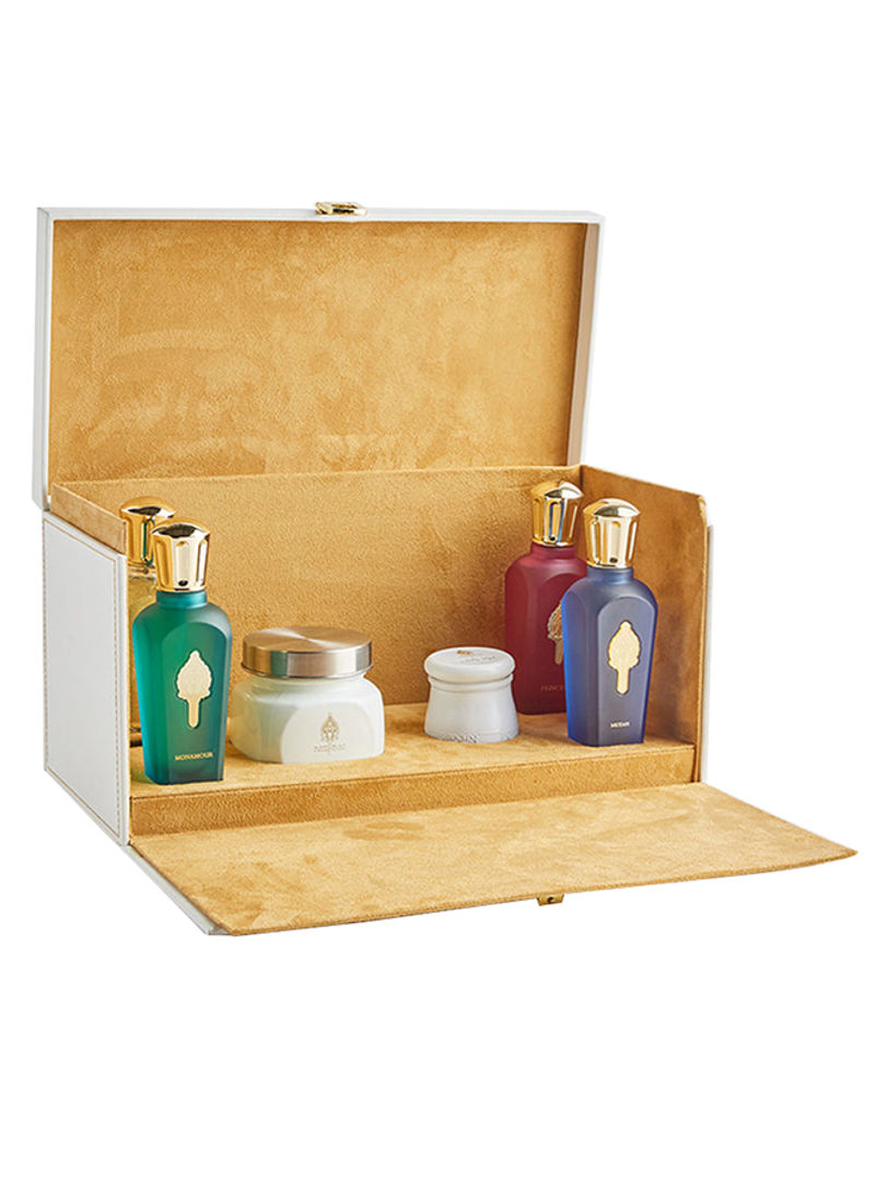 6 in 1 Fragrance Box (4 perfumes, 1 oud container, 1 bukhoor container) 2350g