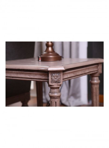 Eagletown End Table Beige 56x54x56cm