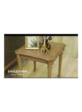 Eagletown End Table Beige 56x54x56cm