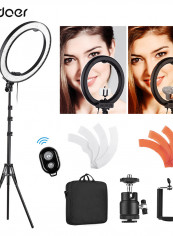 8 Inch LED Dimmable Ring Fill Light CRI90+ 36W Multicolor
