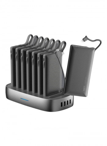 8 In 1 Multiple Power Bank Docking Station 28سم Black