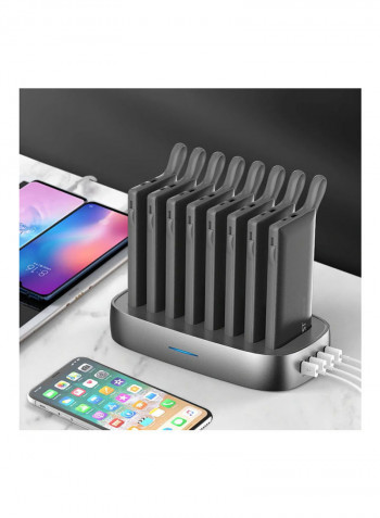 8 In 1 Multiple Power Bank Docking Station 28سم Black