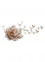 Flower 3D Wall Art Pink/White 6.53kg