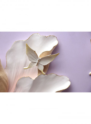 Flower 3D Wall Art Pink/White 6.53kg