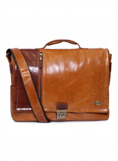 Leather Stitch Detailed Messenger Bag Brown reviews Leather Stitch Detailed Messenger Bag Brown