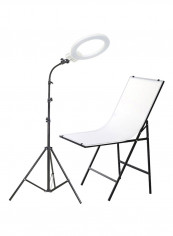 Dimmable Ring Light With Chair Black/White reviews Dimmable Ring Light With Chair Black/White