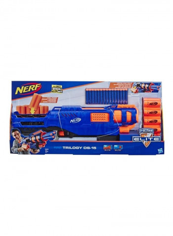 N-Strike Elite Trilogy DS 15 Blaster With Dart 7.9 x 61cm