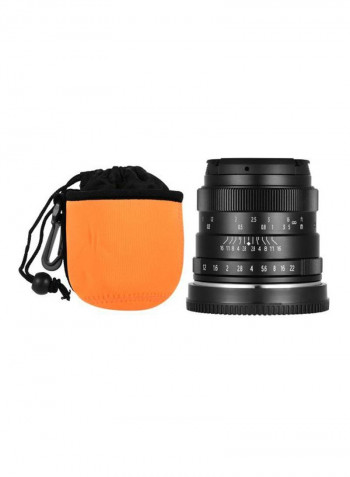Manual Focus Camera Lens 4.4x6x6.6cm Black/Silver