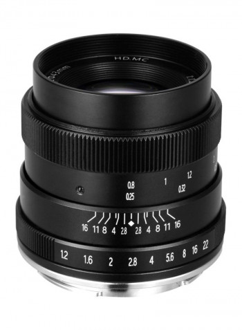 Manual Focus Camera Lens 6.2x6x4.4cm Black/Silver