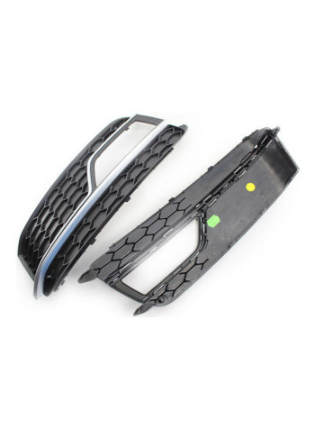 Pair Of Front Bumper Fog Light Grill