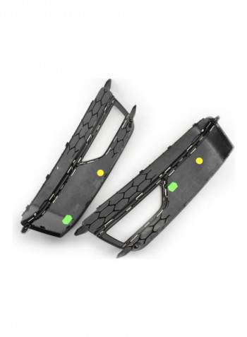 Pair Of Front Bumper Fog Light Grill