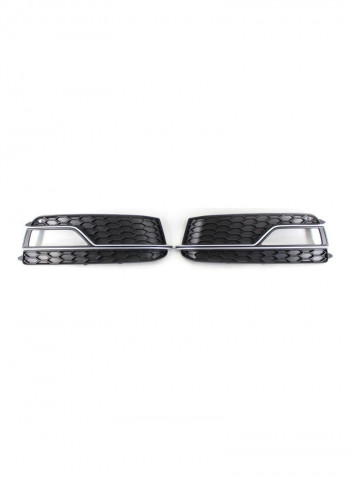 Pair Of Front Bumper Fog Light Grill