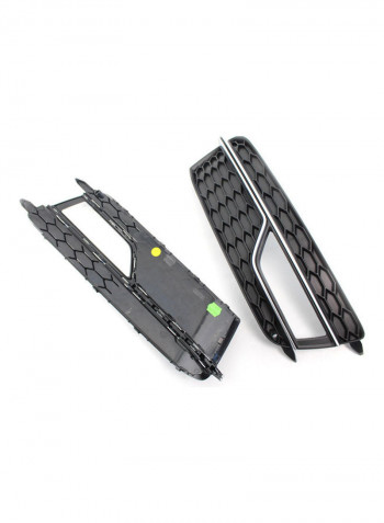 Pair Of Front Bumper Fog Light Grill
