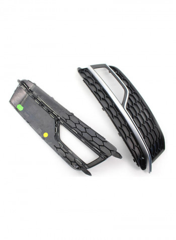 Pair Of Front Bumper Fog Light Grill