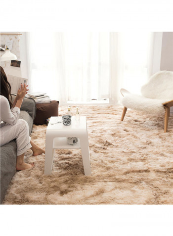 Anti-Skid Printed Floor Carpet Brown M