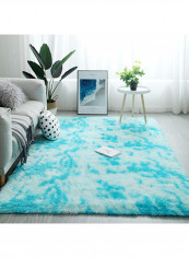 Plush Supple Anti-Slip Carpet Blue 140x200centimeter