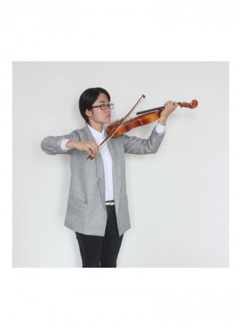 Wooden Violin with Bow and Case