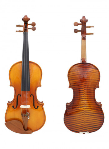 Wooden Violin with Bow and Case