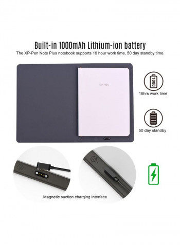 Note Plus Wireless Handwriting Tablet 26.0x19.8x3.6millimeter Black