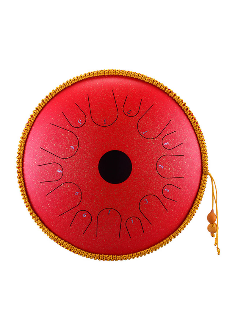 14 Note Professional Pure Copper Tongue Drum with Rope Decoration