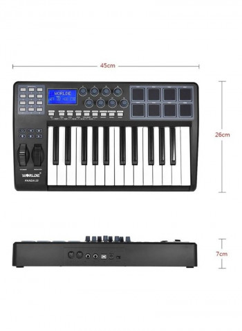 Panda25 Compact 25-Key USB MIDI Keyboard