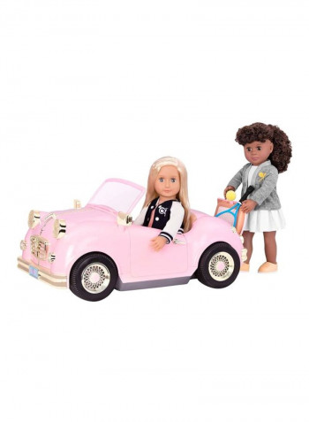 Retro Car For 18-Inch Doll