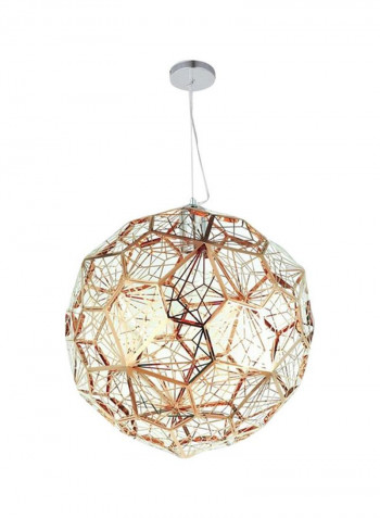 Web Etched Stainless Steel Pendant Light Bronze 500x2000millimeter