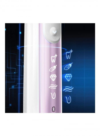 Genius 8000 Electronic Power Rechargeable Electric Toothbrush With Bluetooth White