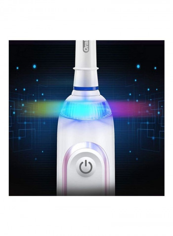 Genius 8000 Electronic Power Rechargeable Electric Toothbrush With Bluetooth White