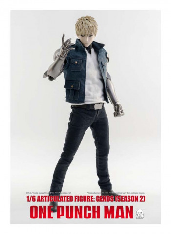 One Punch Man Genos Action Figure With Accessories 12inch