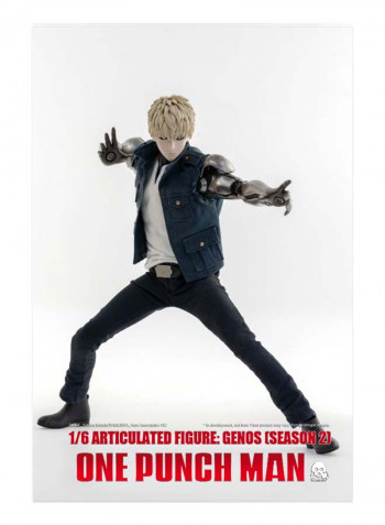 One Punch Man Genos Action Figure With Accessories 12inch