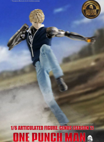 One Punch Man Genos Action Figure With Accessories 12inch