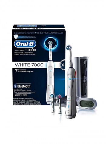 7-Piece 7000 Smartseries Electric Bluetooth Toothbrush White