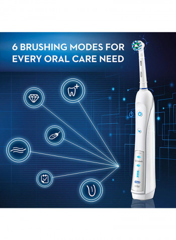 7-Piece 7000 Smartseries Electric Bluetooth Toothbrush White