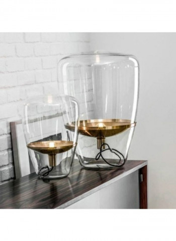 Study Glass Table Lamp Multicolour 32 x 32 x 45centimeter