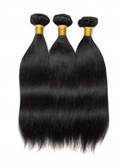 3-Piece Brazilian Wavy Human Hair Weave Natural Black 2X1.02X0.98inch