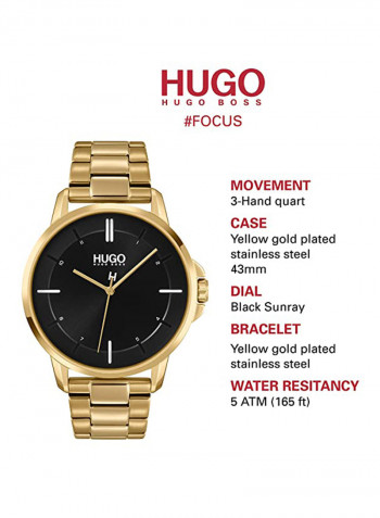 Men's Focus Stainless Steel Analog Watch 1530167