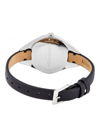 Women's Rebel Black Leather Strap Watch