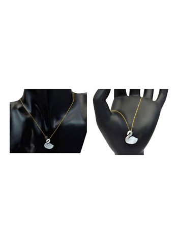 18 Karat Gold Pearl Studded Jewellery Set