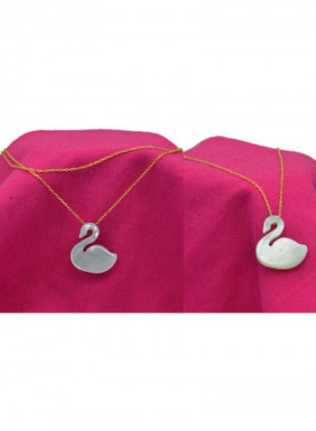 18 Karat Gold Pearl Studded Jewellery Set