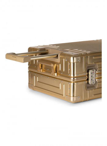 Ultra-Light Expandable Spinner Wheels Hardside Luggage Trolley Gold