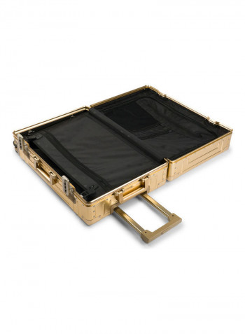 Ultra-Light Expandable Spinner Wheels Hardside Luggage Trolley Gold