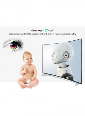 1080 Full HD LED Projector M18 White