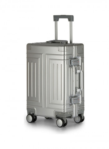 Ultra-Light Expandable Spinner Wheels Hardside Luggage Trolley Silver