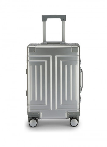 Ultra-Light Expandable Spinner Wheels Hardside Luggage Trolley Silver